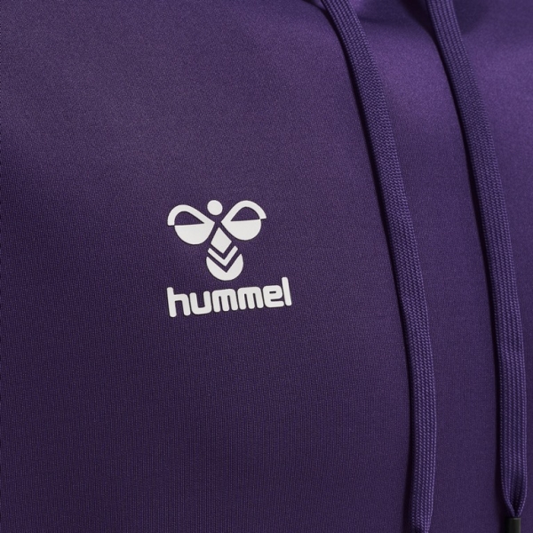 Hummel Core XK Poly Sweat Hoodie - Acai/Weiß